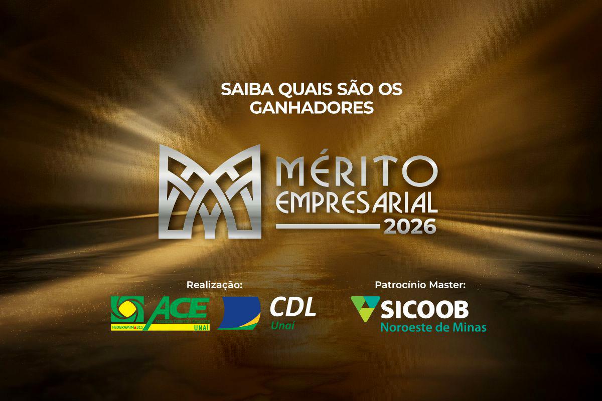 Ganhadores Mérito Empresarial ACE/CDL Unaí 2026